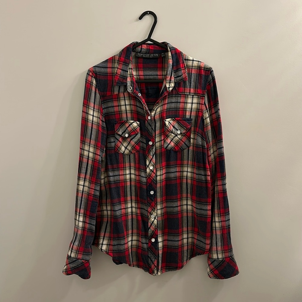 TOPSHOP Plaid Flannel
